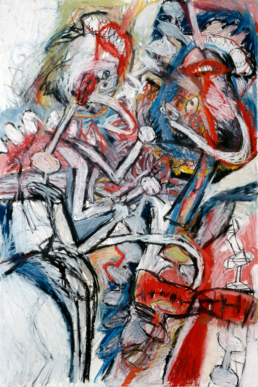 Droctor Magic Hands, Mixed Media on Paper  47"x31 2006