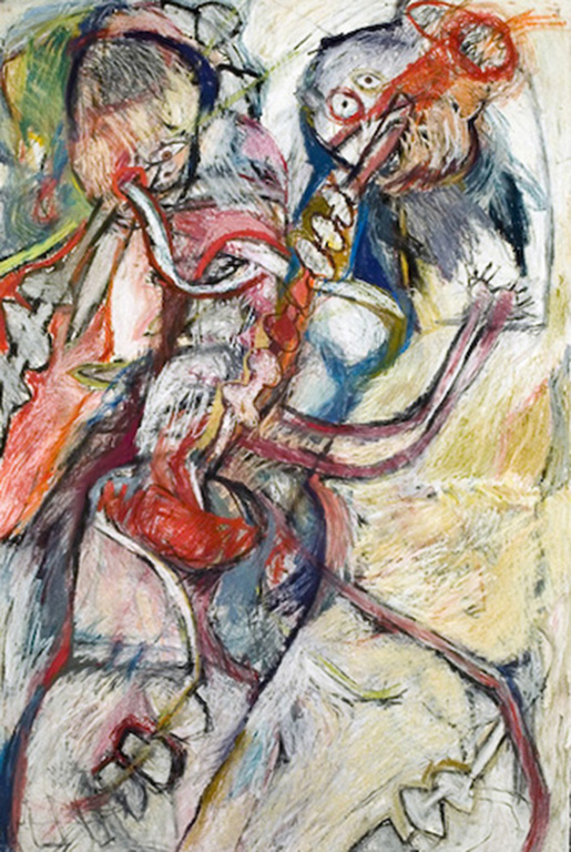 Feeling Deceptions, Mixed Media on Paper 60"x 40" 2006